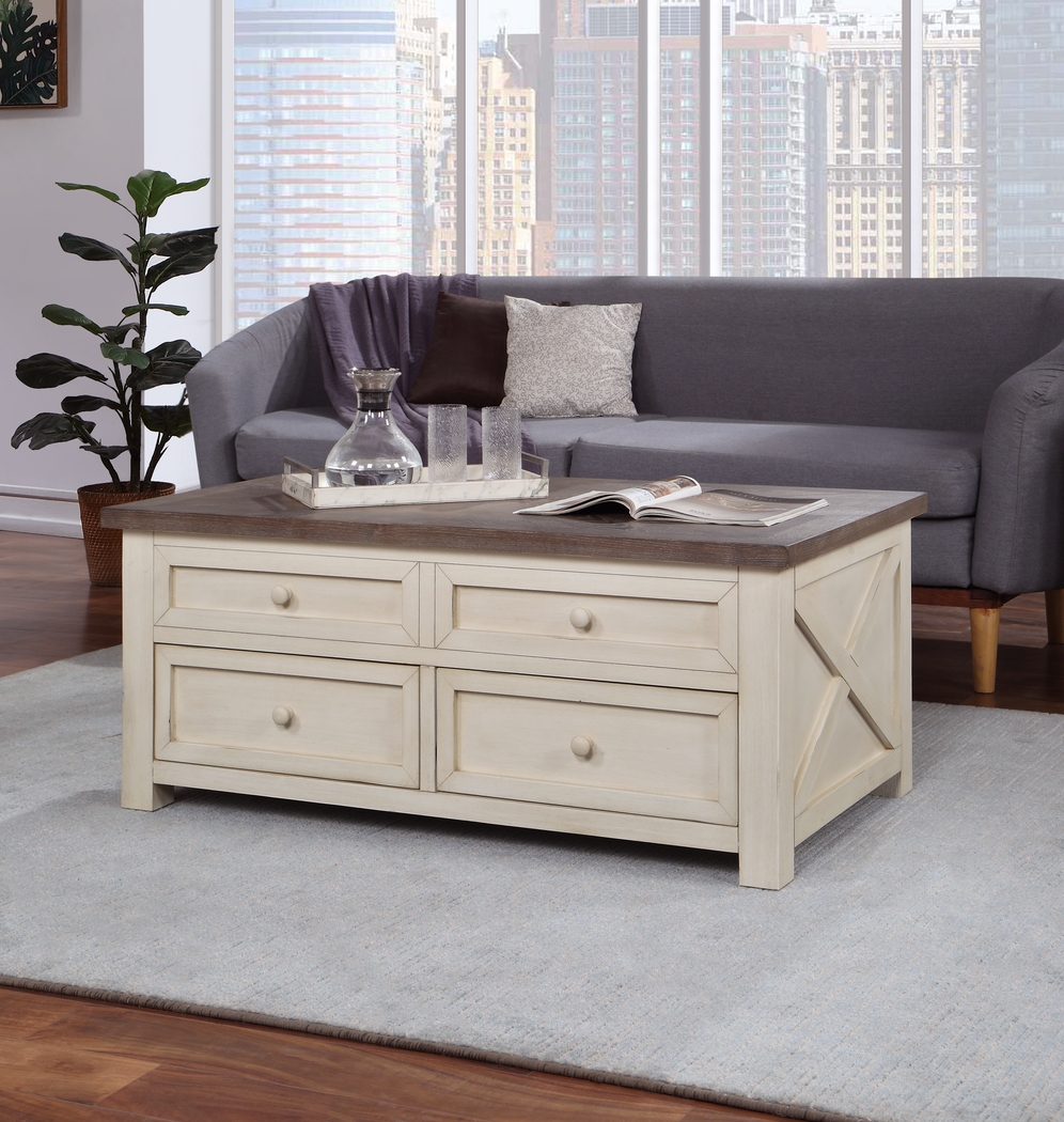 Hoege Cream Lift-Top Cocktail Table - Thumbnail - Image 5