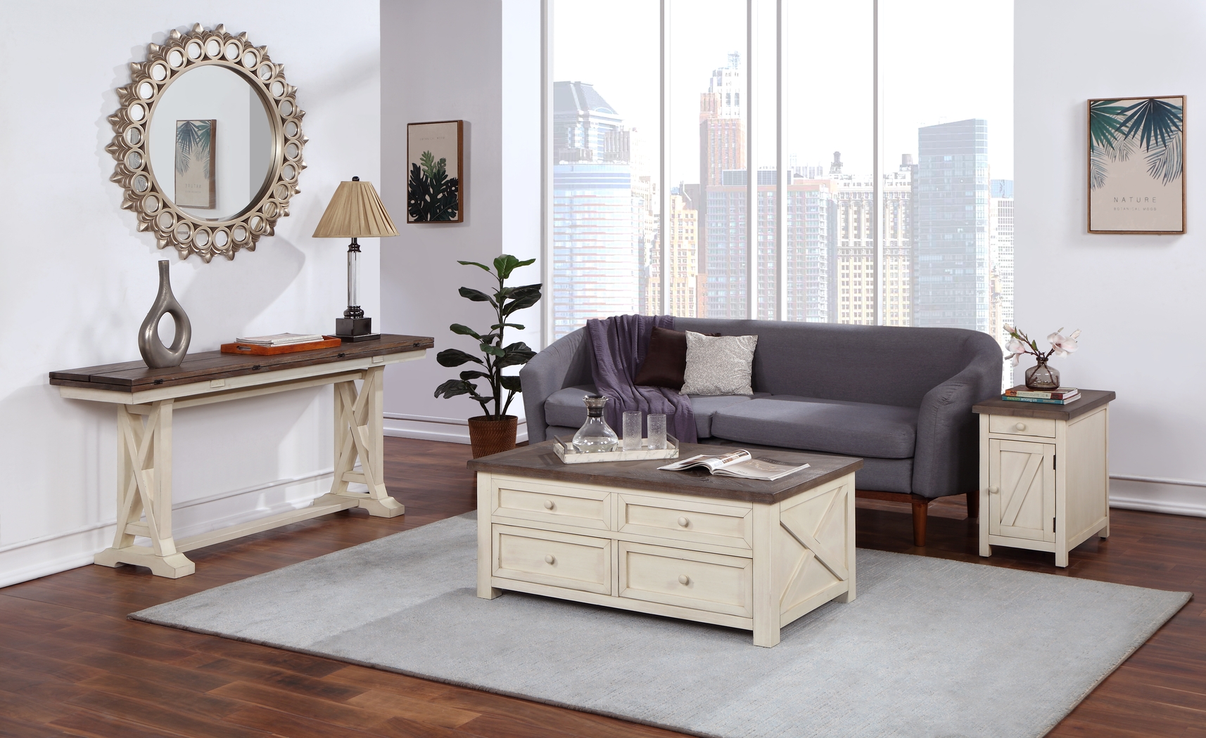 Hoege Cream Lift-Top Cocktail Table - Thumbnail - Image 6