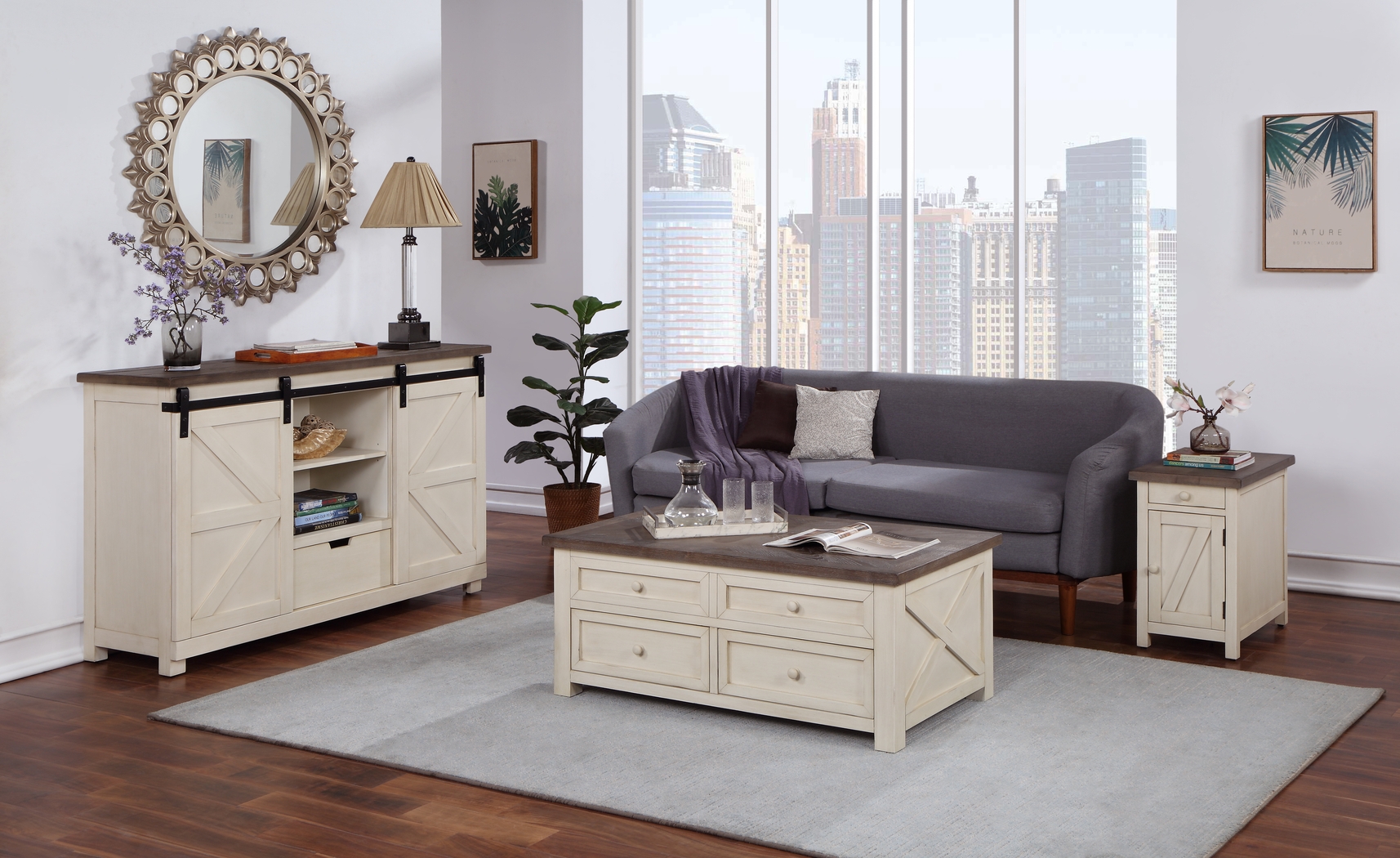 Hoege Cream Lift-Top Cocktail Table - Thumbnail - Image 7