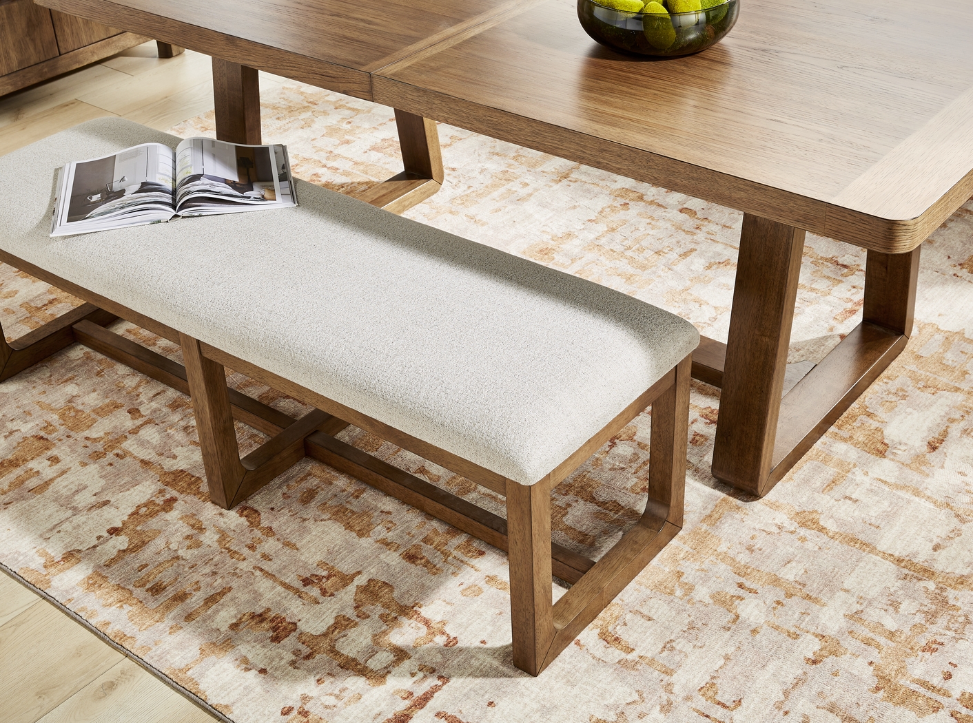 Holden Brown Dining Bench - Thumbnail - Image 4