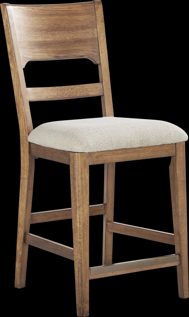 Holden Brown Panel Back Counter Height Stool - Thumbnail - Image 1