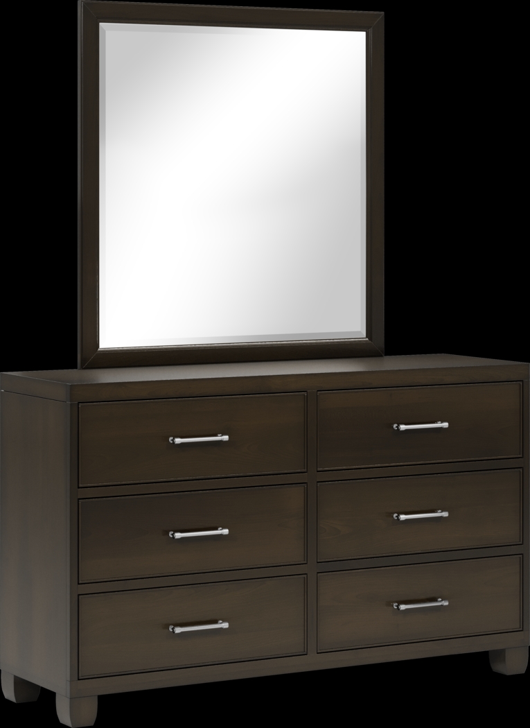Holden's Ridge Charcoal Dresser & Mirror Set - Thumbnail - Image 2