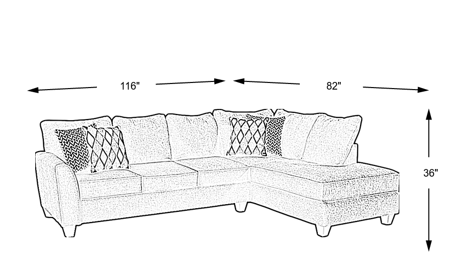 Dimension Image. Please refer to the Dimension Tab on this page for dimension details.