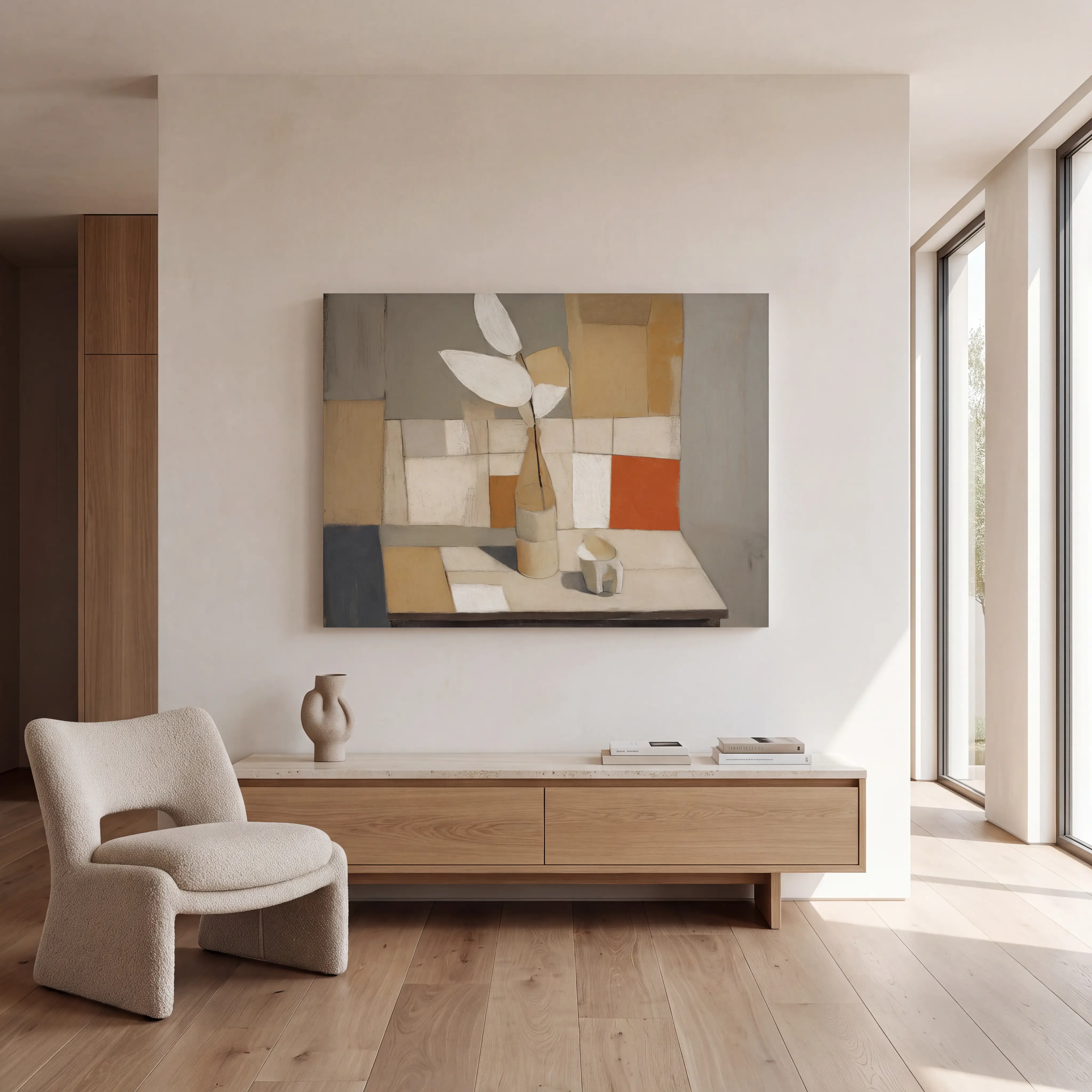 Holisoa I Beige Artwork - Thumbnail - Image 3