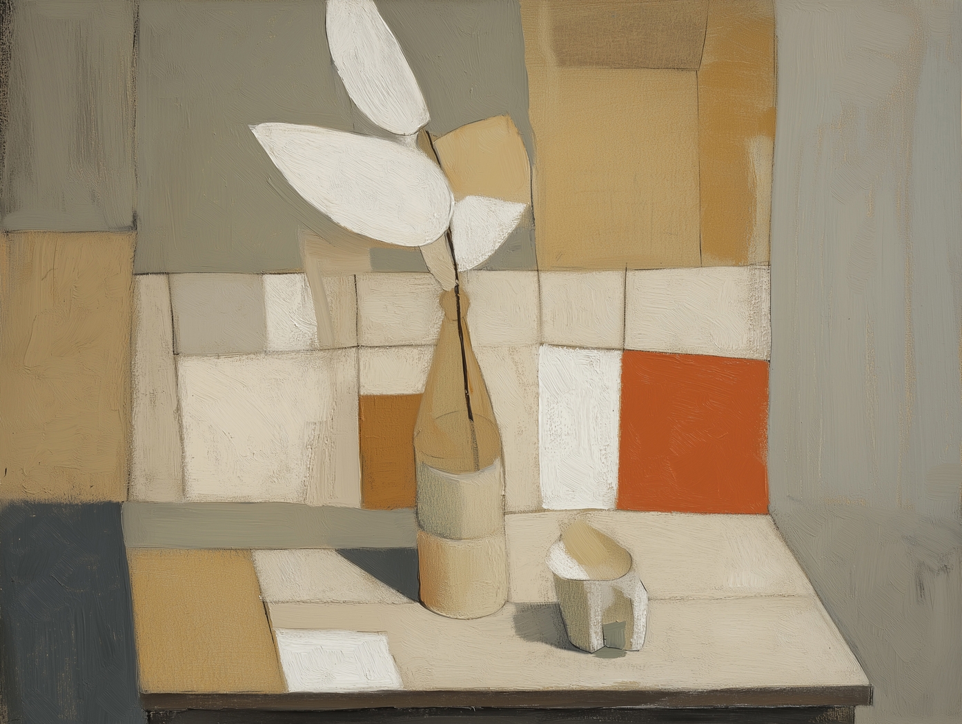 Holisoa I Beige Artwork - Thumbnail - Image 1