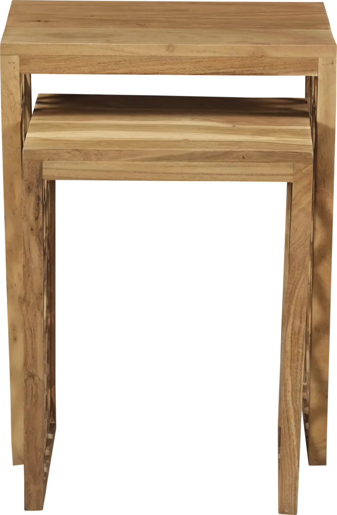 Holki Brown Accent Table, Set of 2 - Thumbnail - Image 4