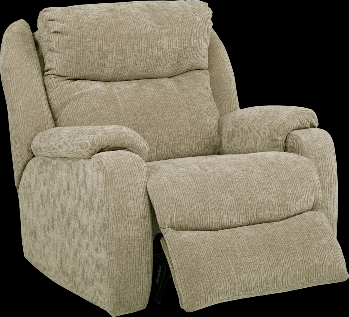 Hollace Beige Triple Power Recliner - Thumbnail - Image 2