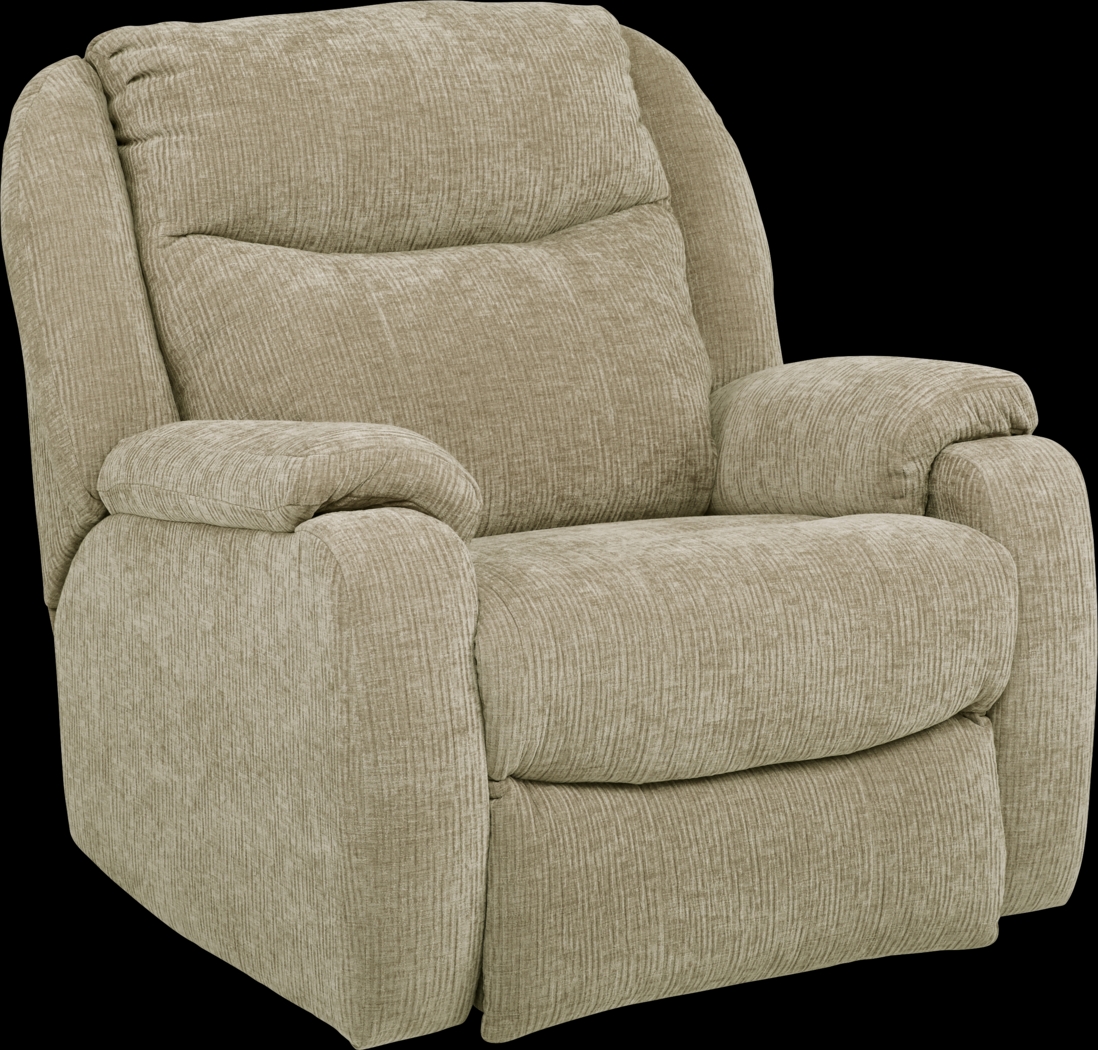 Hollace Beige Triple Power Recliner - Thumbnail - Image 1