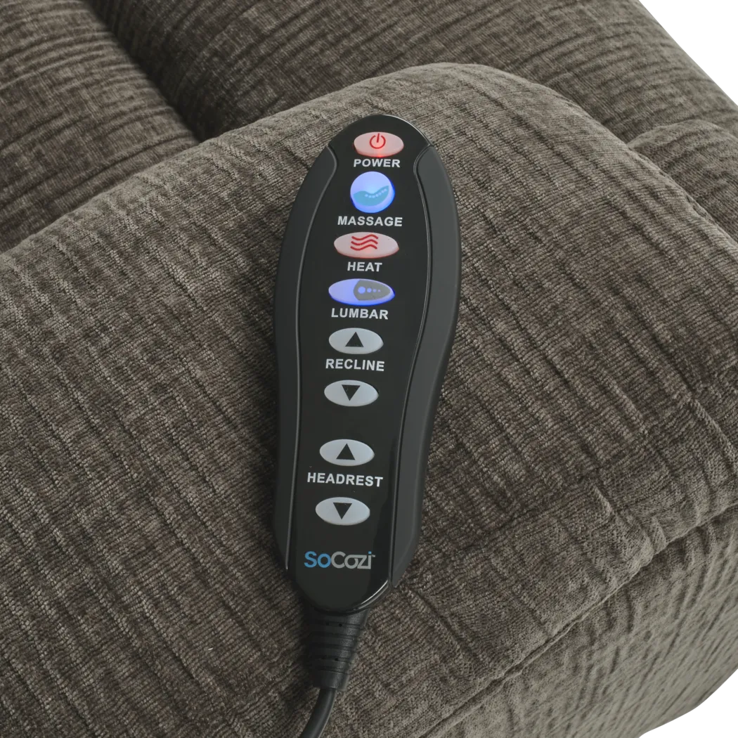 Hollace Gray Triple Power Recliner - Thumbnail - Image 3