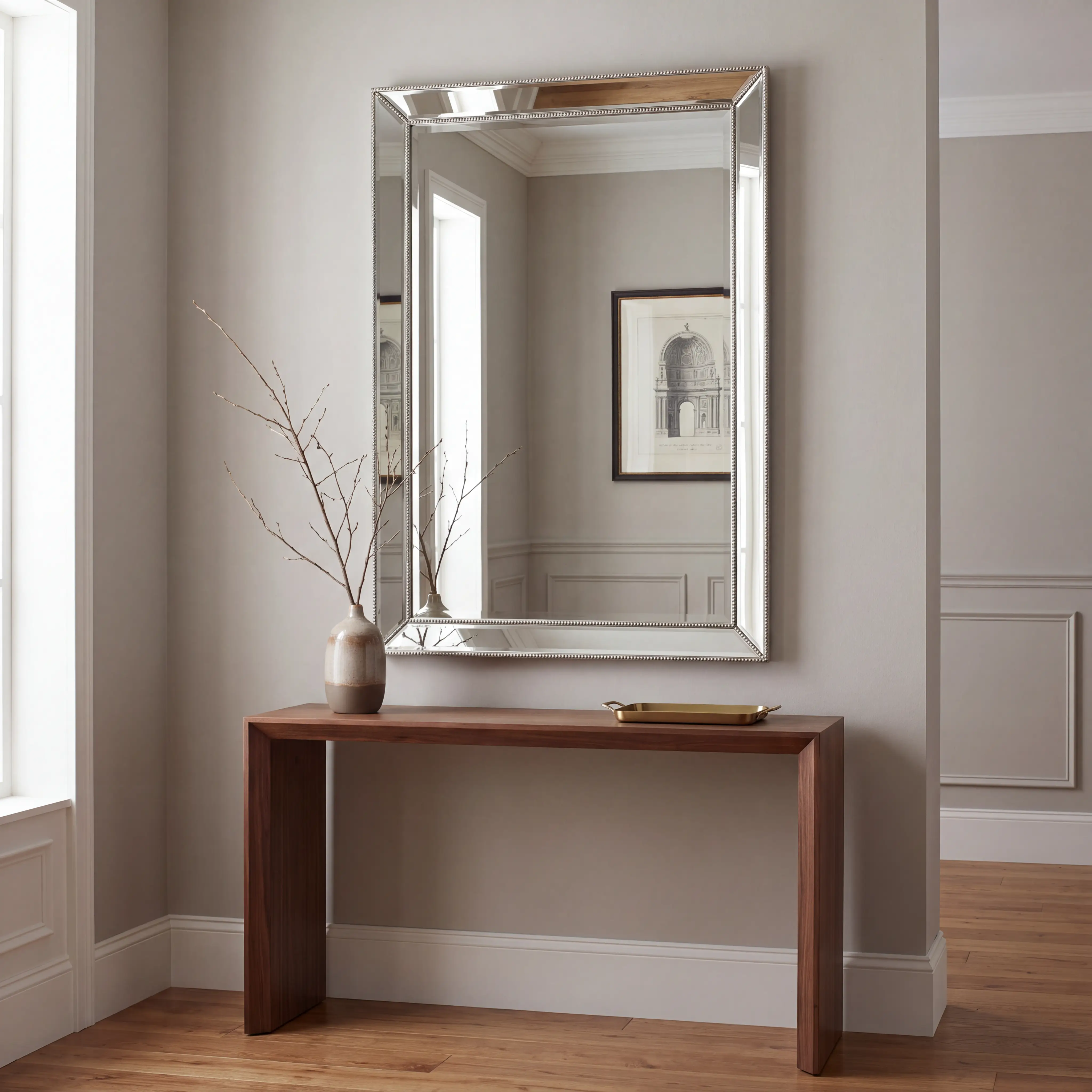 Hollett Silver Mirror - Image 2