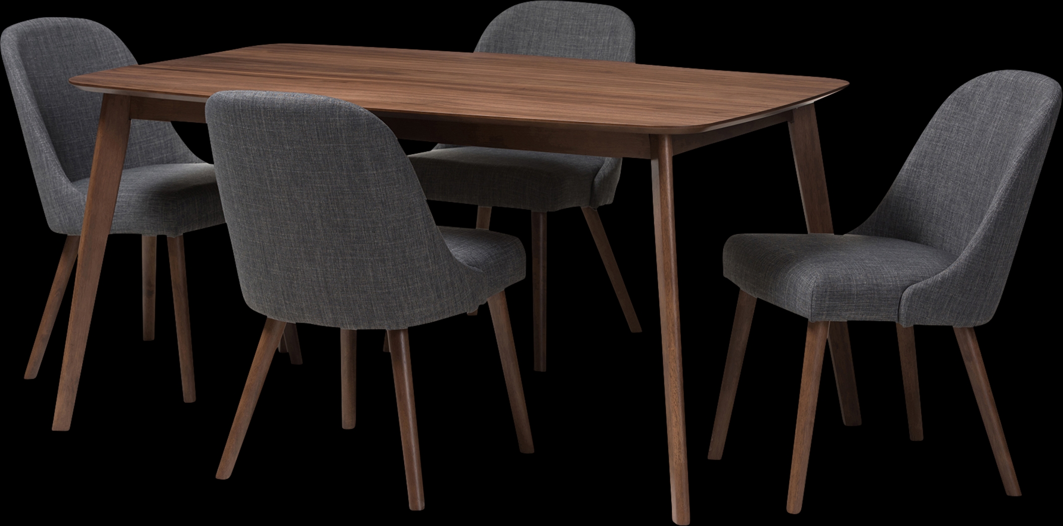 Hollilynn Charcoal 5 Pc Dining Set - Thumbnail - Image 2