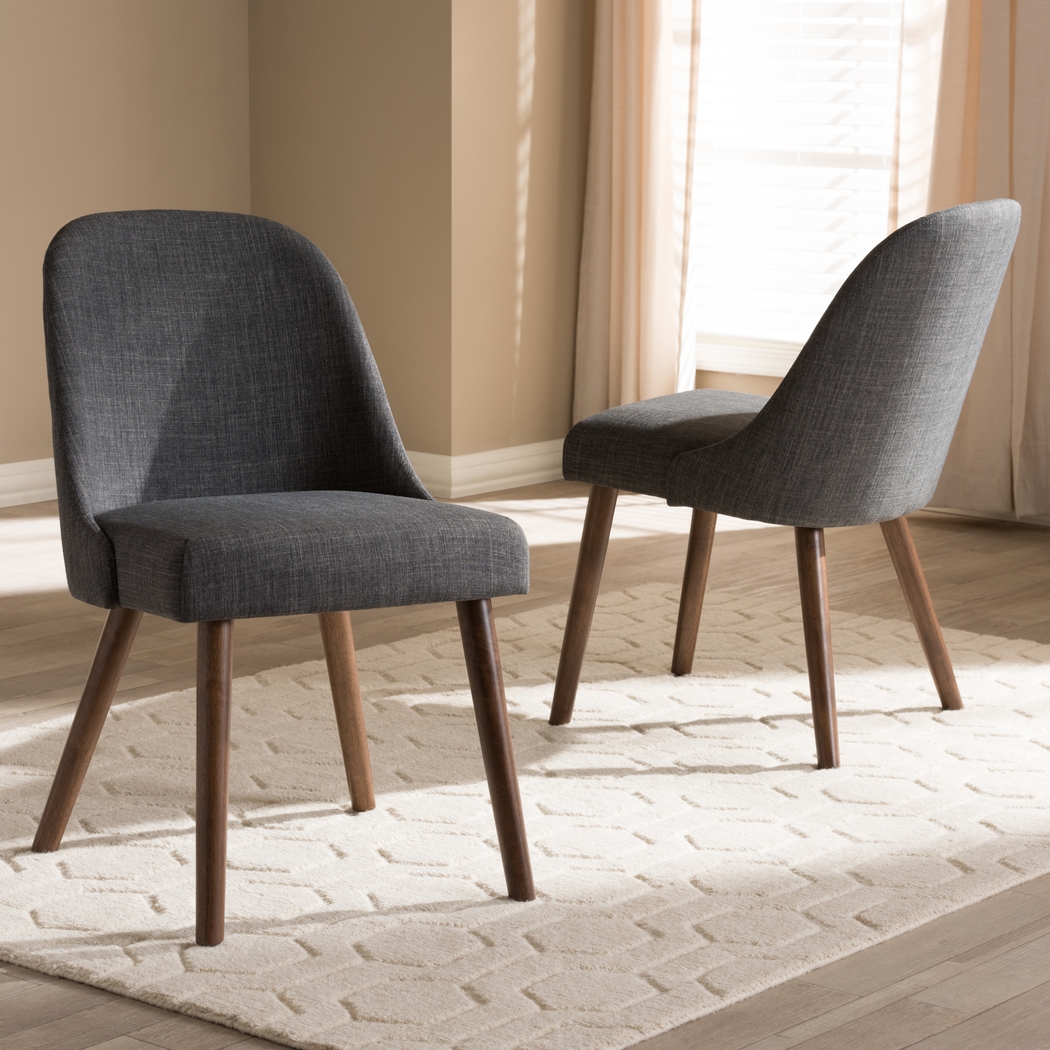 Hollilynn Charcoal Dining Chair - Thumbnail - Image 2