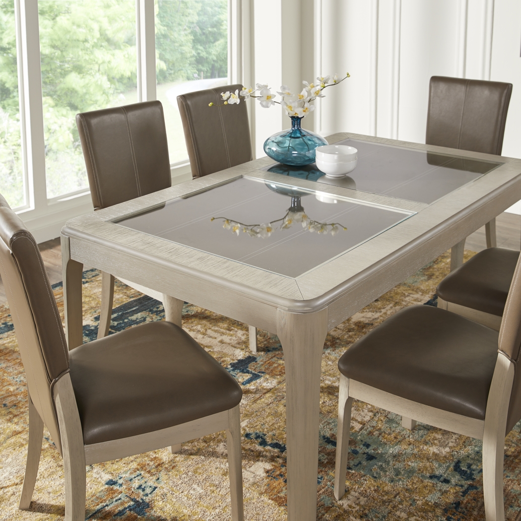 Holliston Gray Rectangle Dining Table - Thumbnail - Image 2