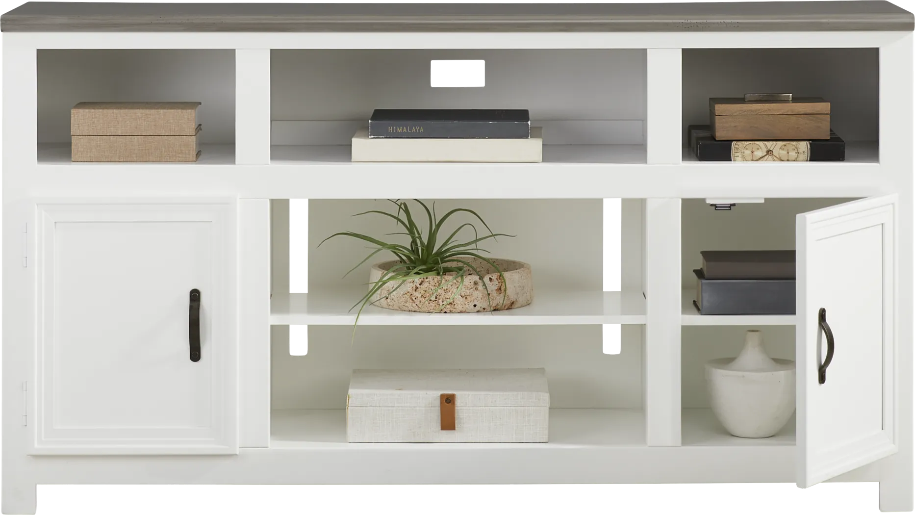 Hollow Ridge White 63 in. Console - Thumbnail - Image 2