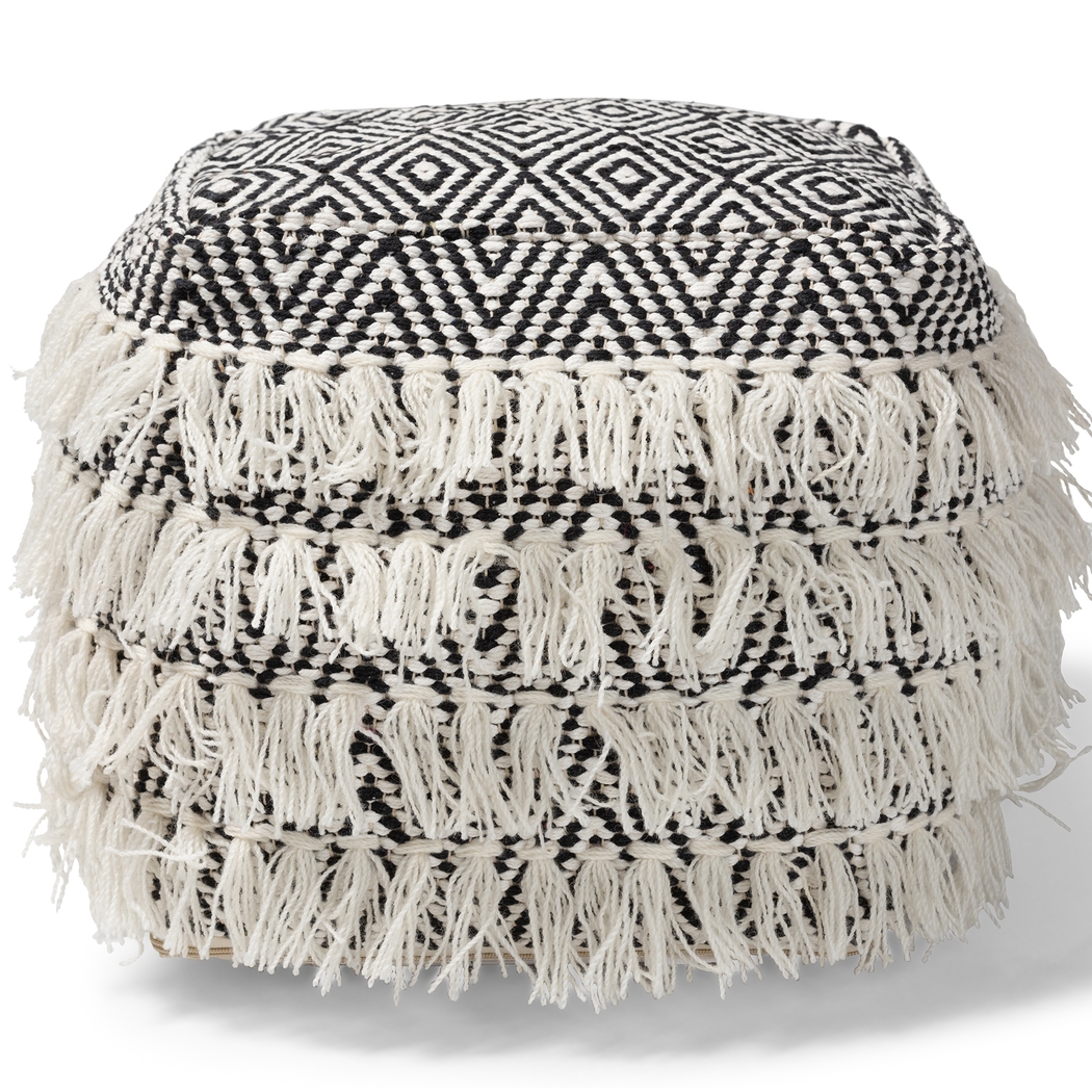Holly Vista Beige Pouf - Thumbnail - Image 2