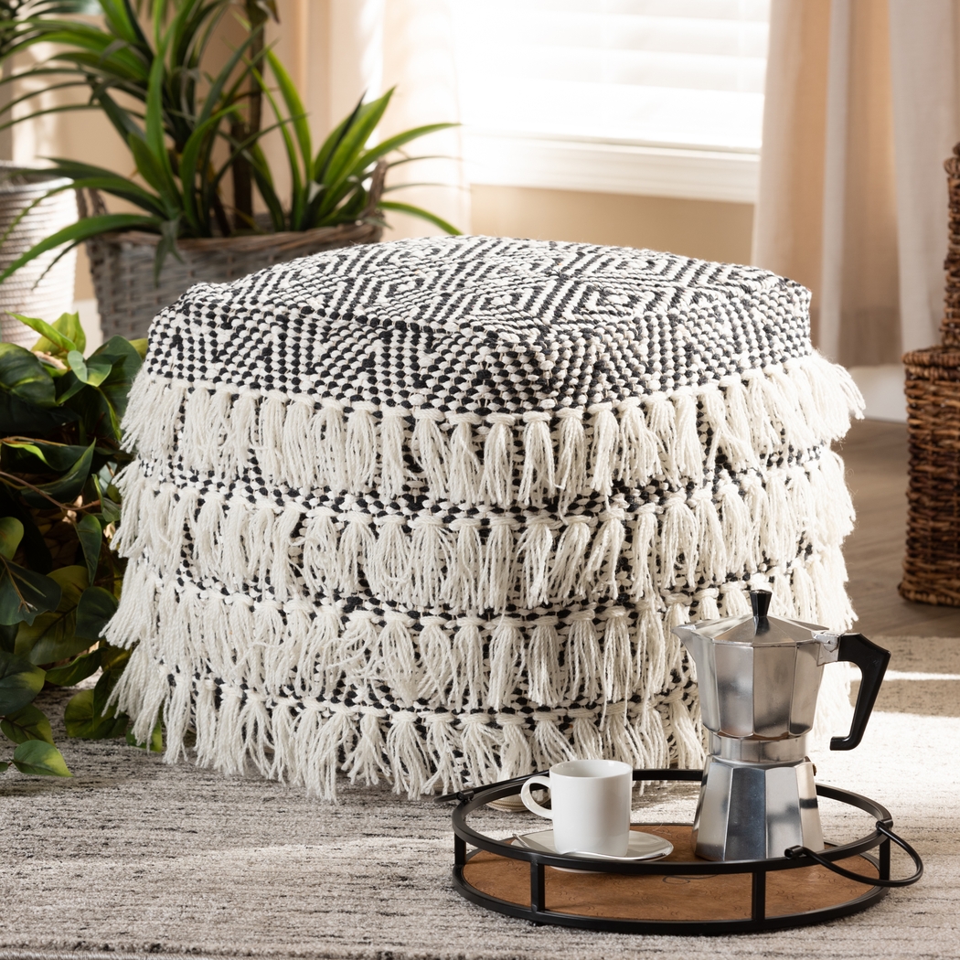Holly Vista Beige Pouf - Thumbnail - Image 5
