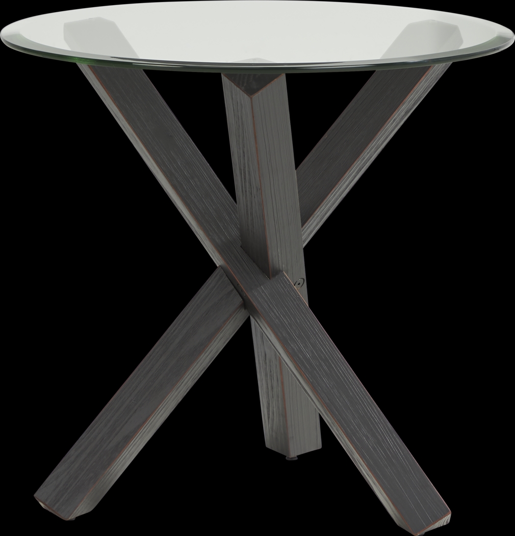 Hollybrooke Black End Table - Thumbnail - Image 1