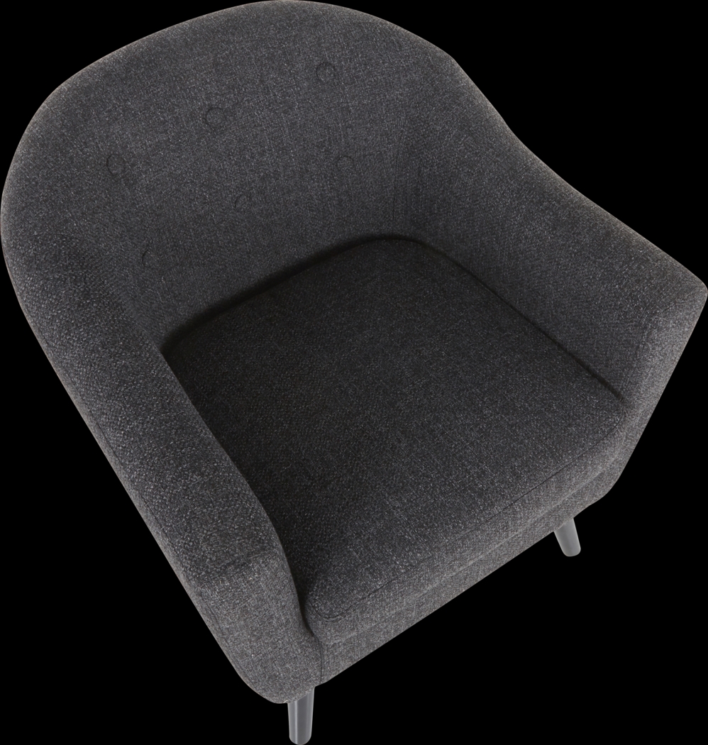 Hollylock Black Accent Chair - Thumbnail - Image 6
