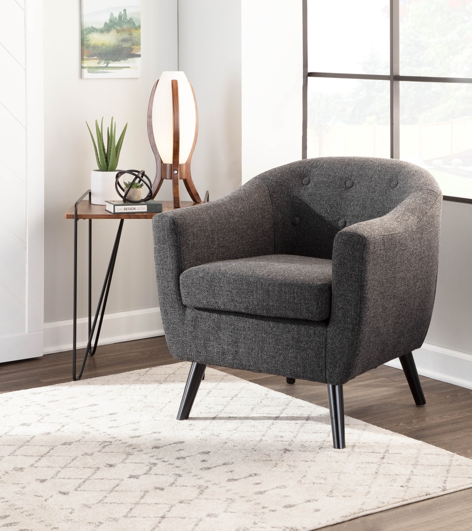Hollylock Black Accent Chair - Thumbnail - Image 8