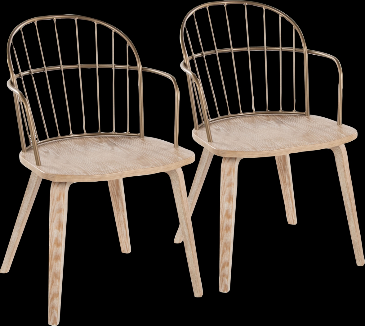 Hollyridge Natural Arm Chair, Set of 2 - Thumbnail - Image 1