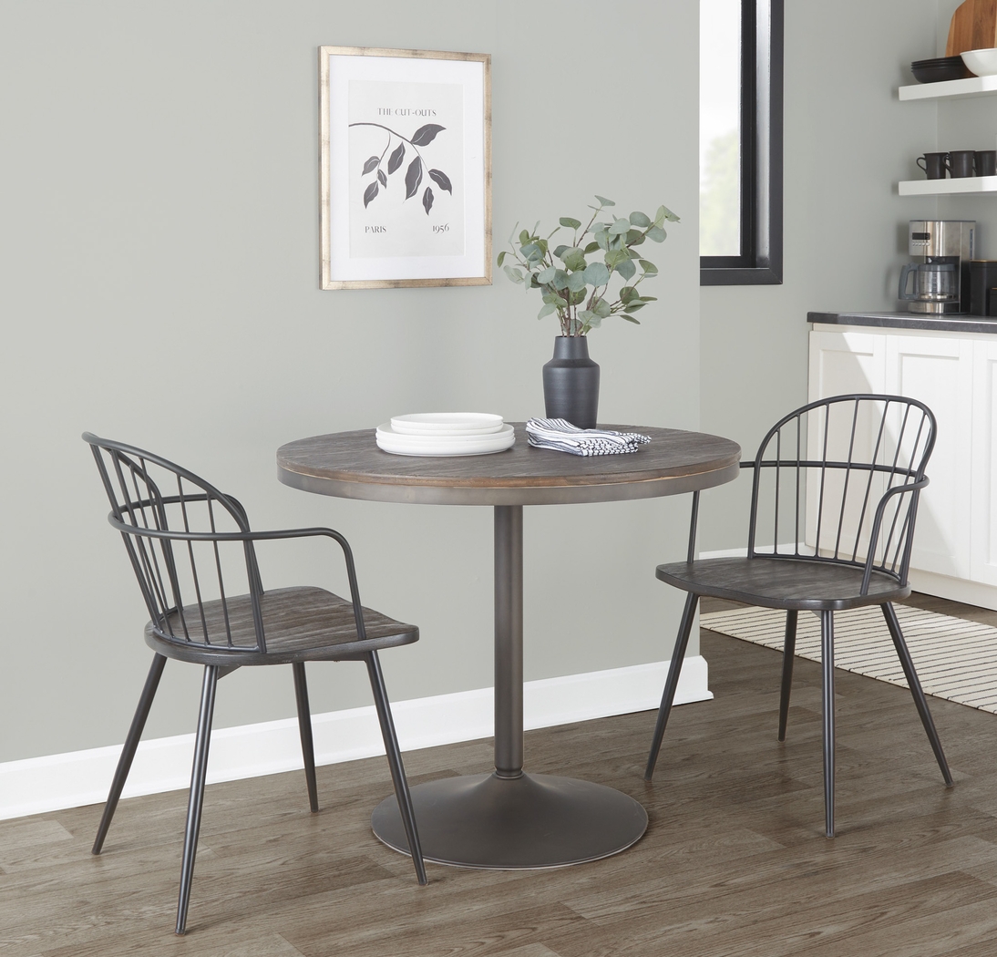 Hollyridge Walnut Arm Chair, Set of 2 - Thumbnail - Image 2