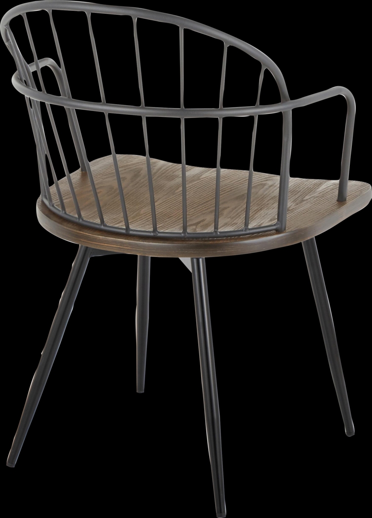 Hollyridge Walnut Arm Chair, Set of 2 - Thumbnail - Image 5