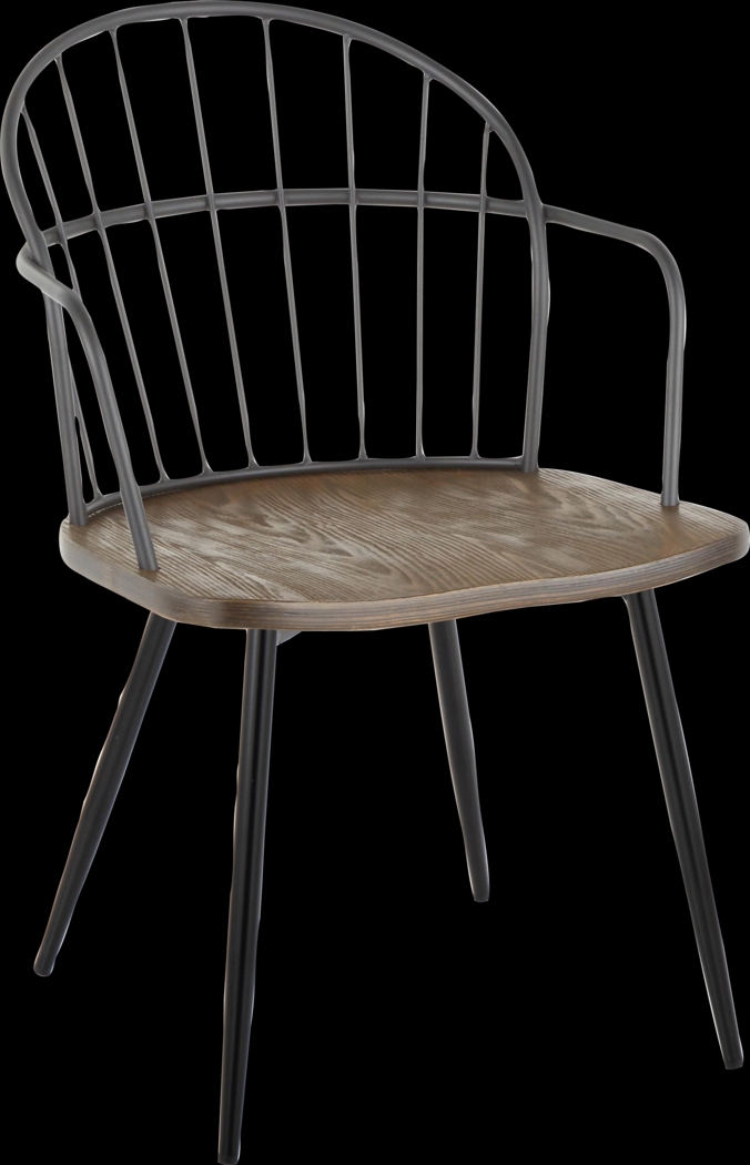 Hollyridge Walnut Arm Chair, Set of 2 - Thumbnail - Image 7