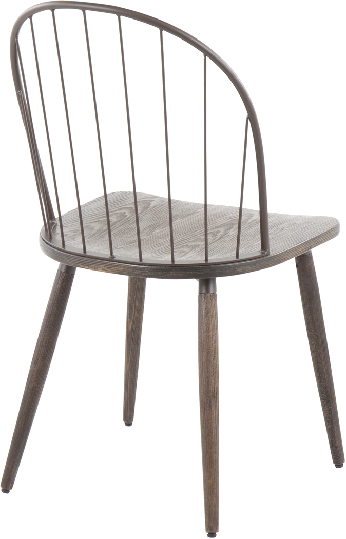 Hollyridge Walnut Side Chair, Set of 2 - Thumbnail - Image 3