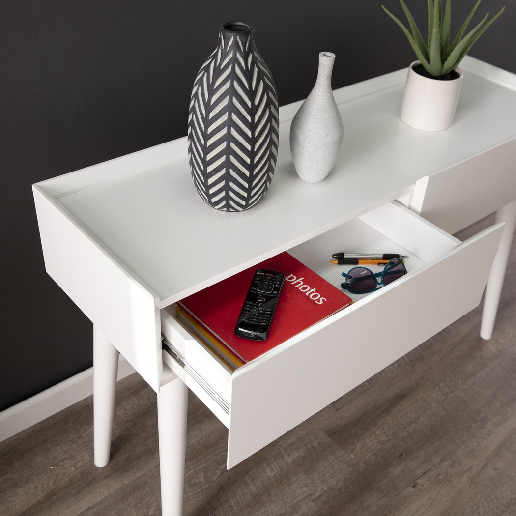 Holmeswood White Console Table - Thumbnail - Image 4