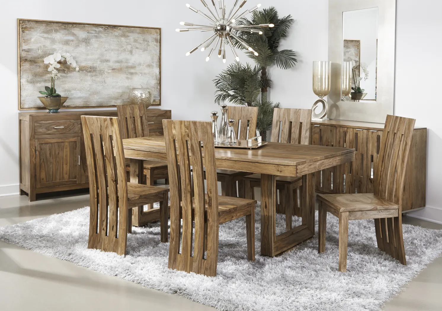 Holwyn Brown Dining Table - Thumbnail - Image 4