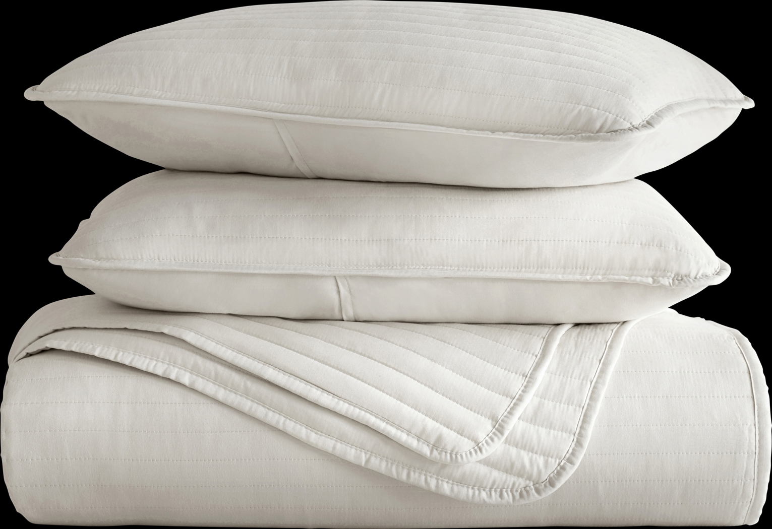 Honeybell Beige 3 Pc Queen Quilt Set - Thumbnail - Image 1