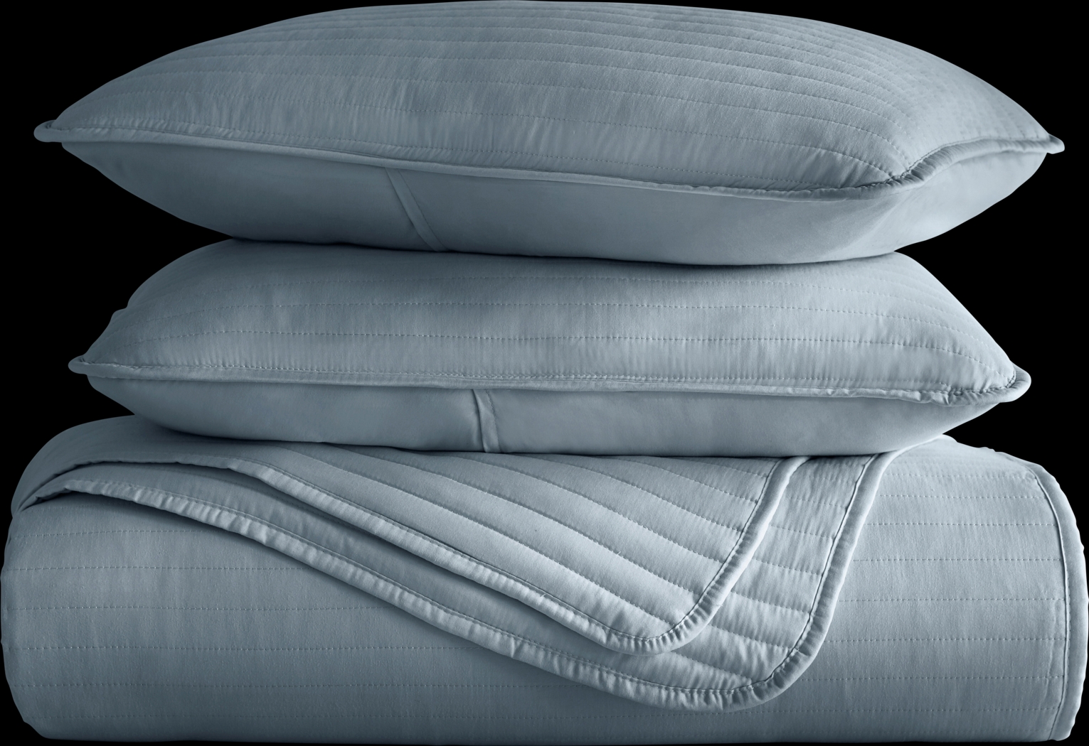 Honeybell Blue 3 Pc King Quilt Set - Thumbnail - Image 2