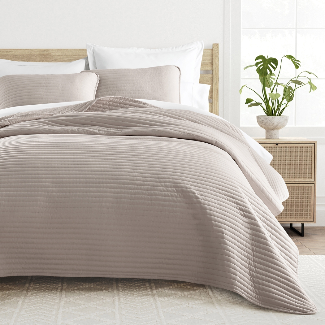 Honeybell Brown 3 Pc Queen Quilt Set - Thumbnail - Image 3