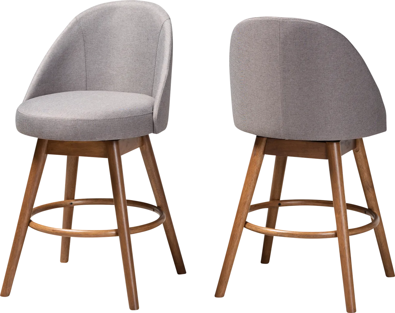 Honeybridge Gray Counter Height Stool, Set of 2 - Thumbnail - Image 1