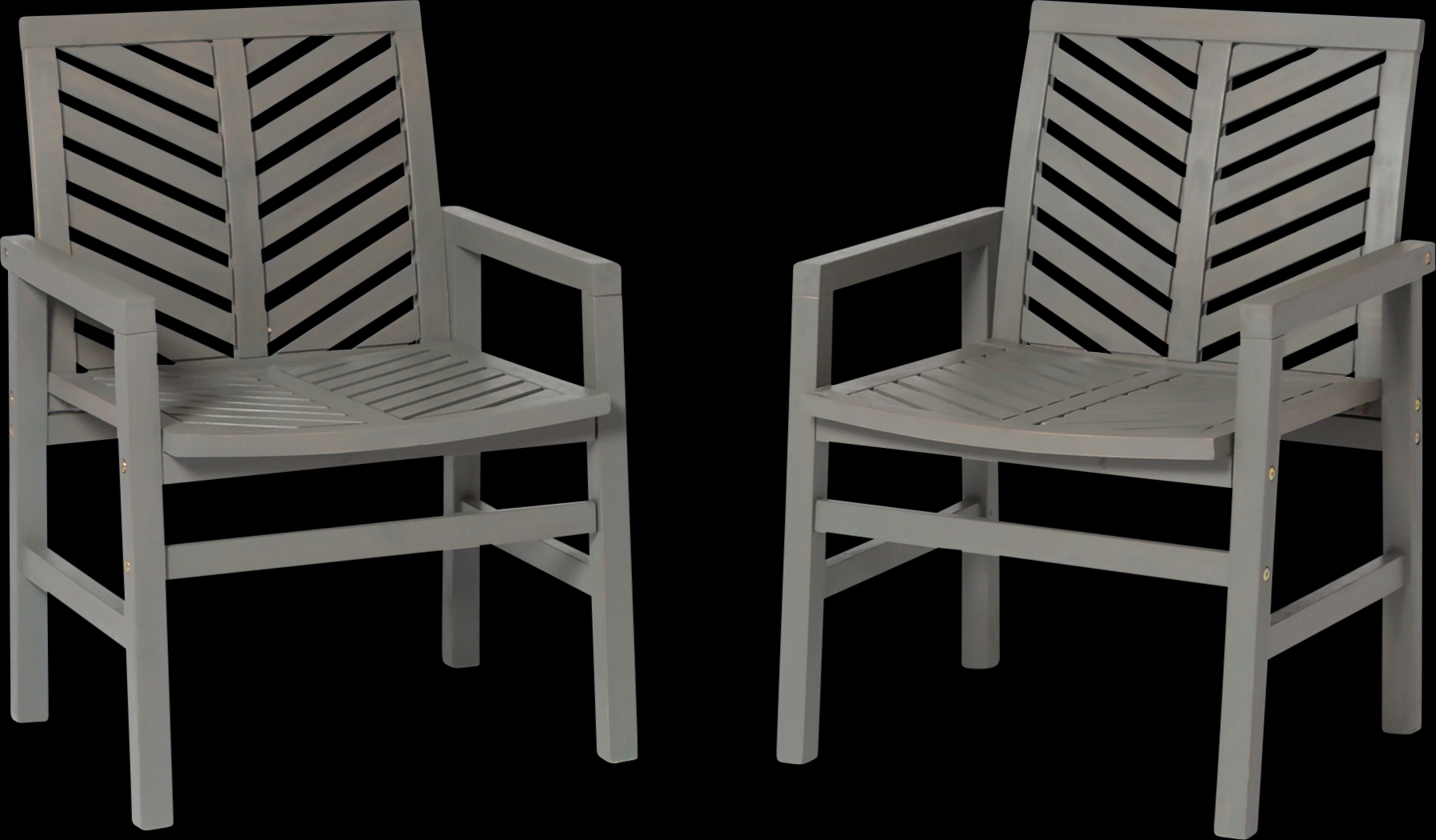 Honeytree Gray Outdoor Accent Chair, Set of 2 - Thumbnail - Image 4