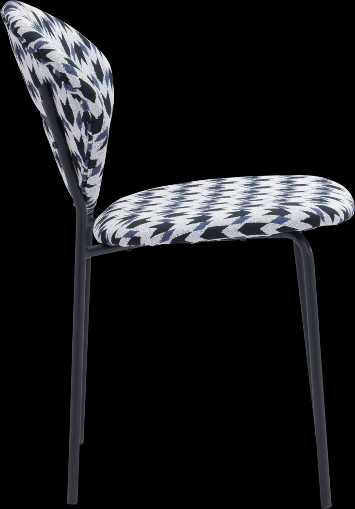 Honorine Black Side Chair - Thumbnail - Image 2