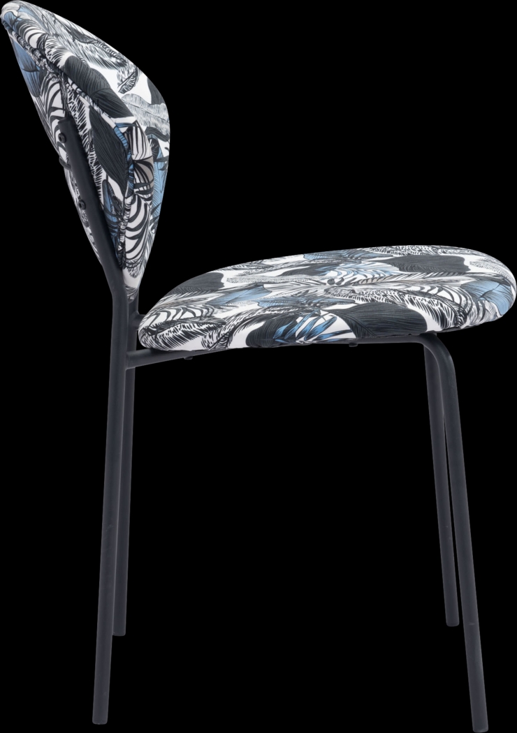 Honorine Blue Side Chair - Thumbnail - Image 2