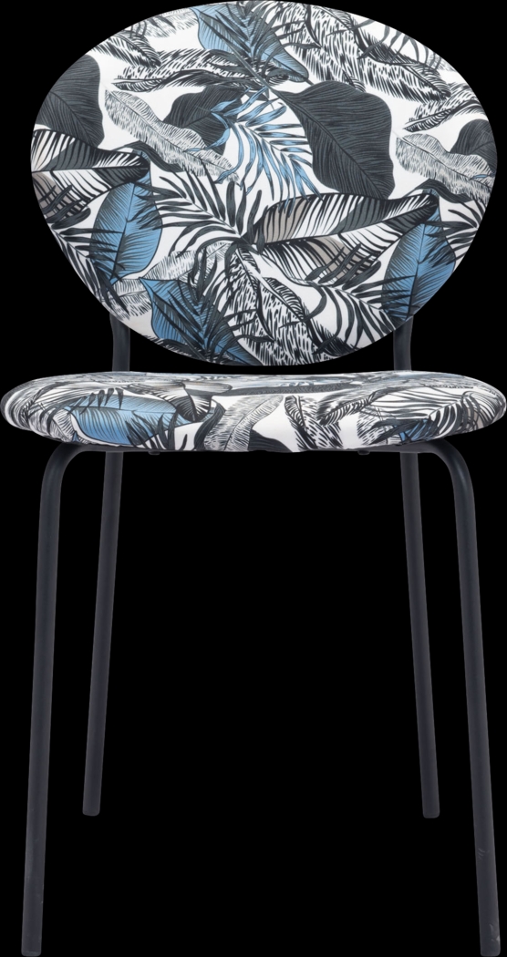 Honorine Blue Side Chair - Thumbnail - Image 3