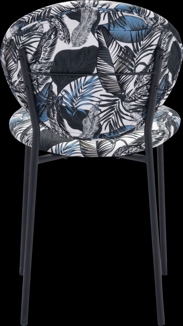 Honorine Blue Side Chair - Thumbnail - Image 4