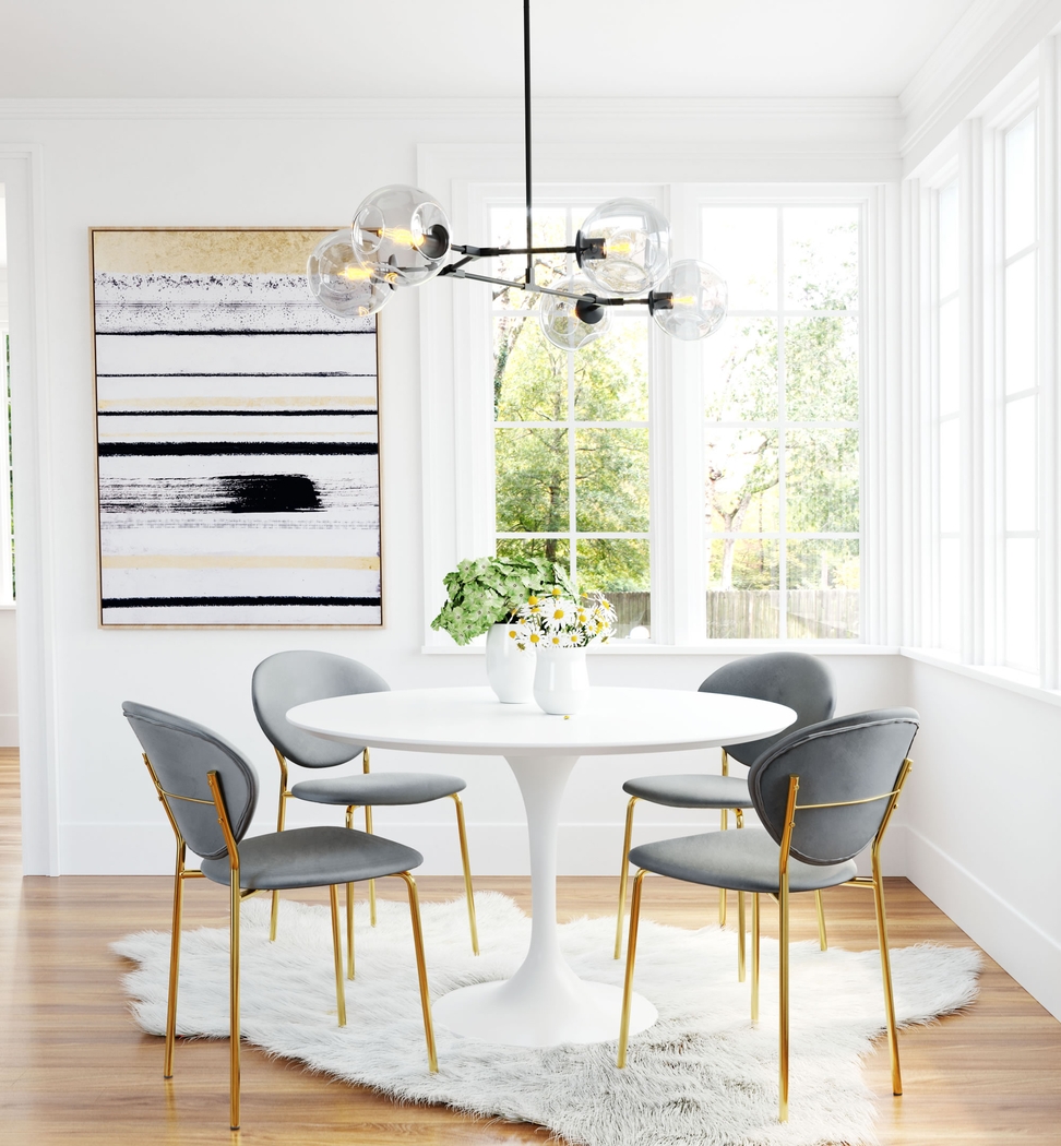 Honorine Gray Side Chair - Thumbnail - Image 7