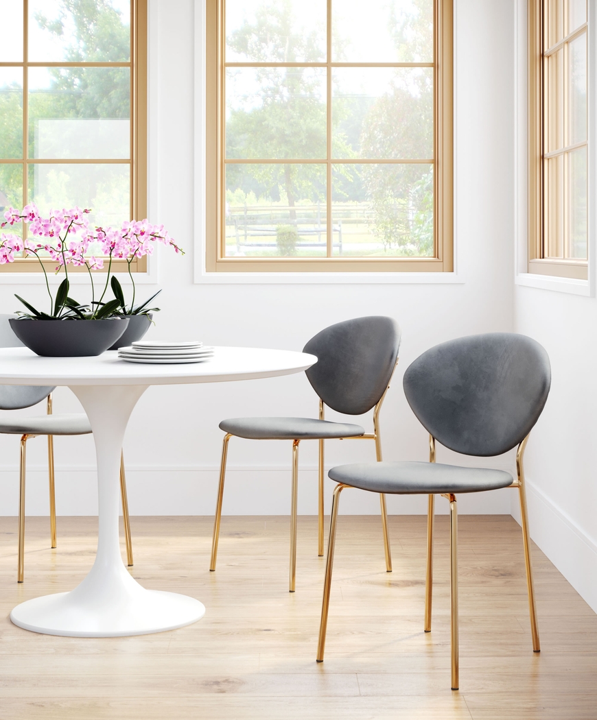 Honorine Gray Side Chair - Thumbnail - Image 8