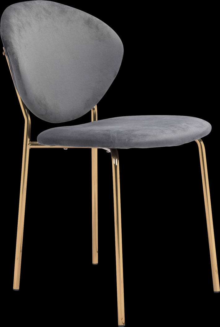 Honorine Gray Side Chair - Thumbnail - Image 1