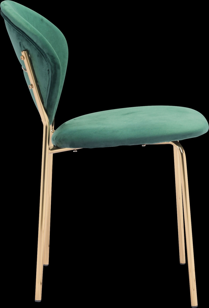 Honorine Green Side Chair - Thumbnail - Image 2