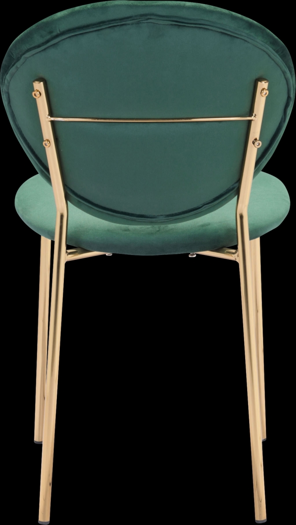 Honorine Green Side Chair - Thumbnail - Image 4