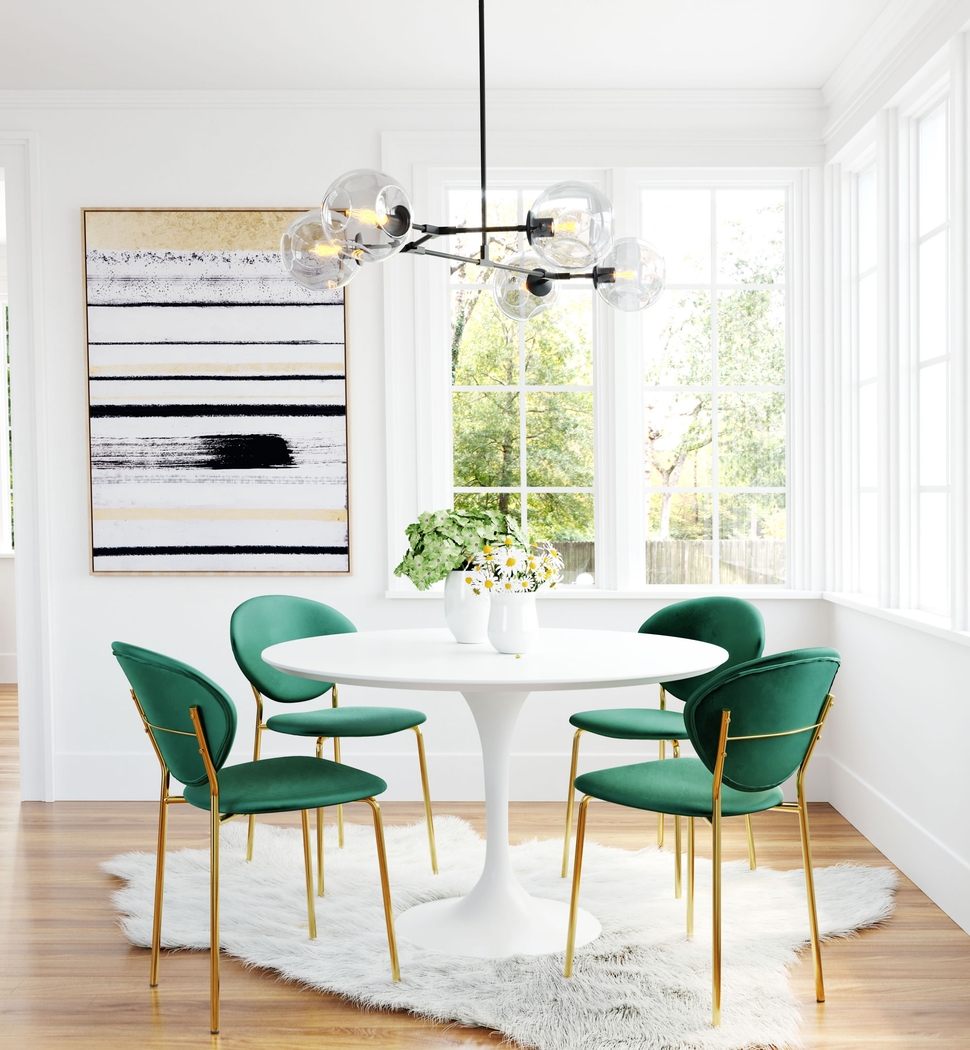 Honorine Green Side Chair - Thumbnail - Image 8