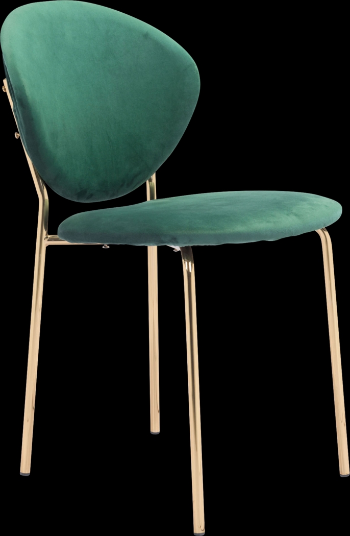 Honorine Green Side Chair - Thumbnail - Image 1