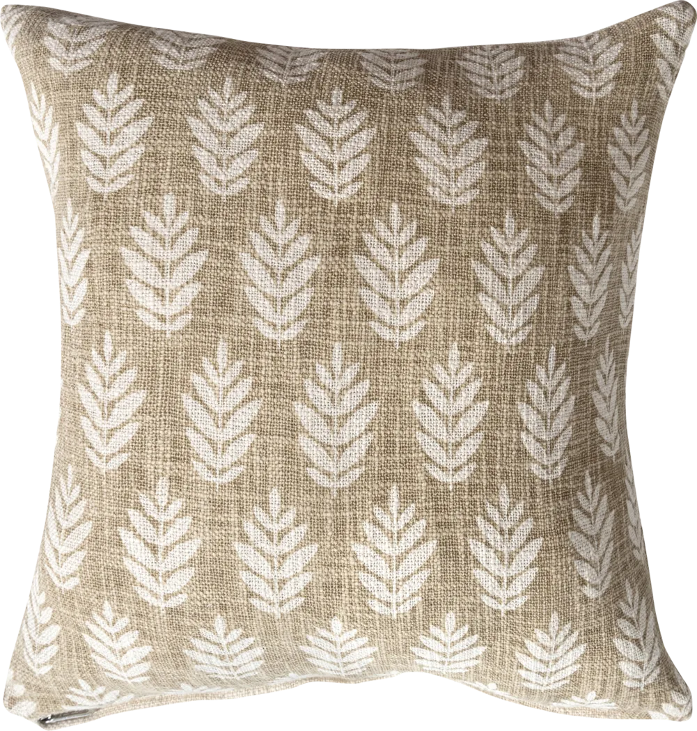 Hookstone Brown Accent Pillow, Large - Thumbnail - Image 1