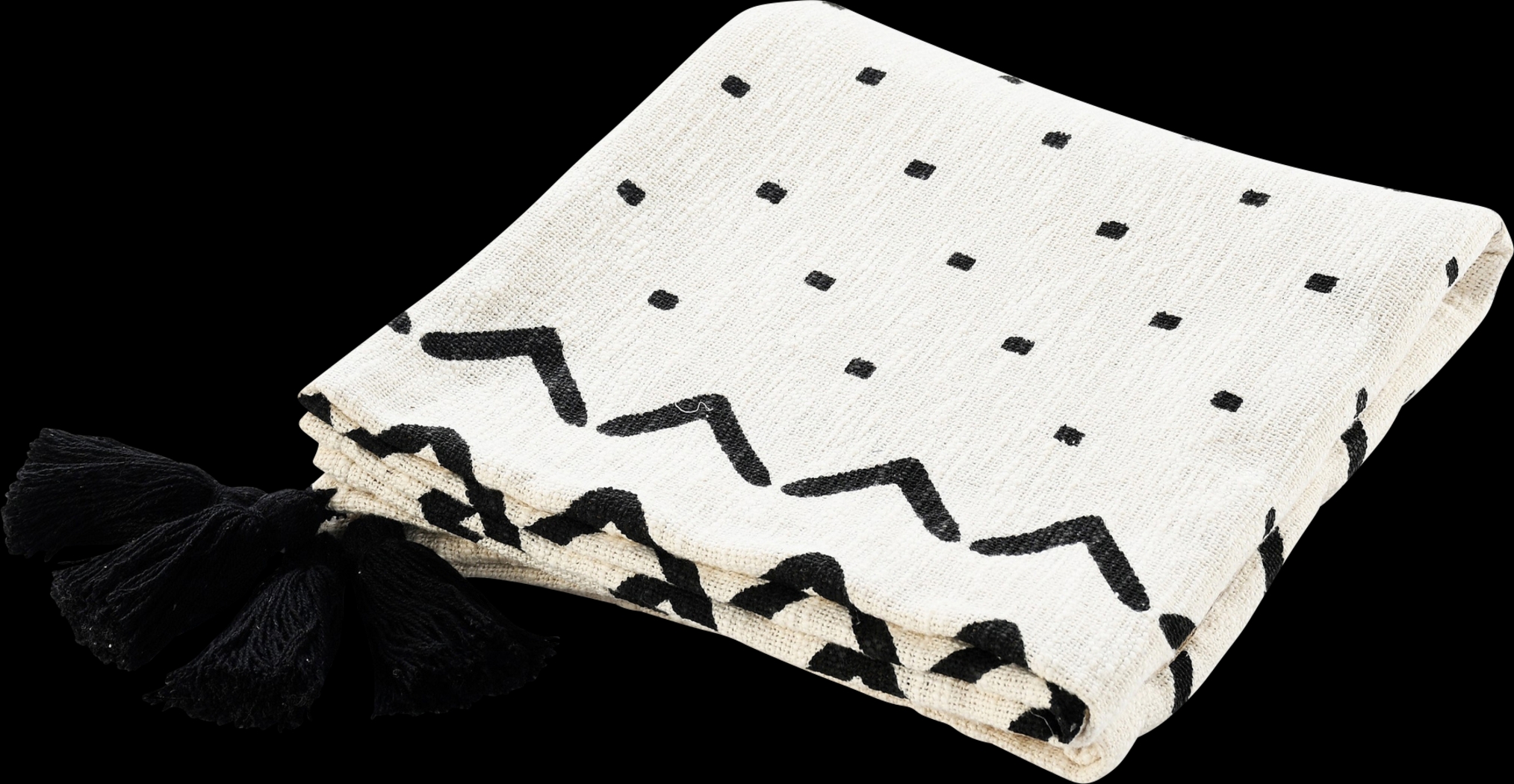 Hookstone I Black Throw Blanket - Thumbnail - Image 3