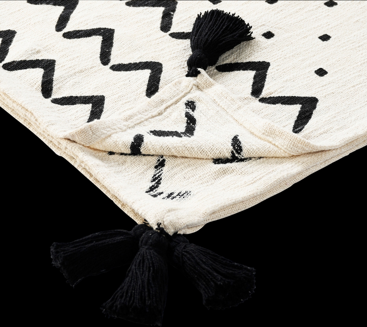 Hookstone I Black Throw Blanket - Thumbnail - Image 5