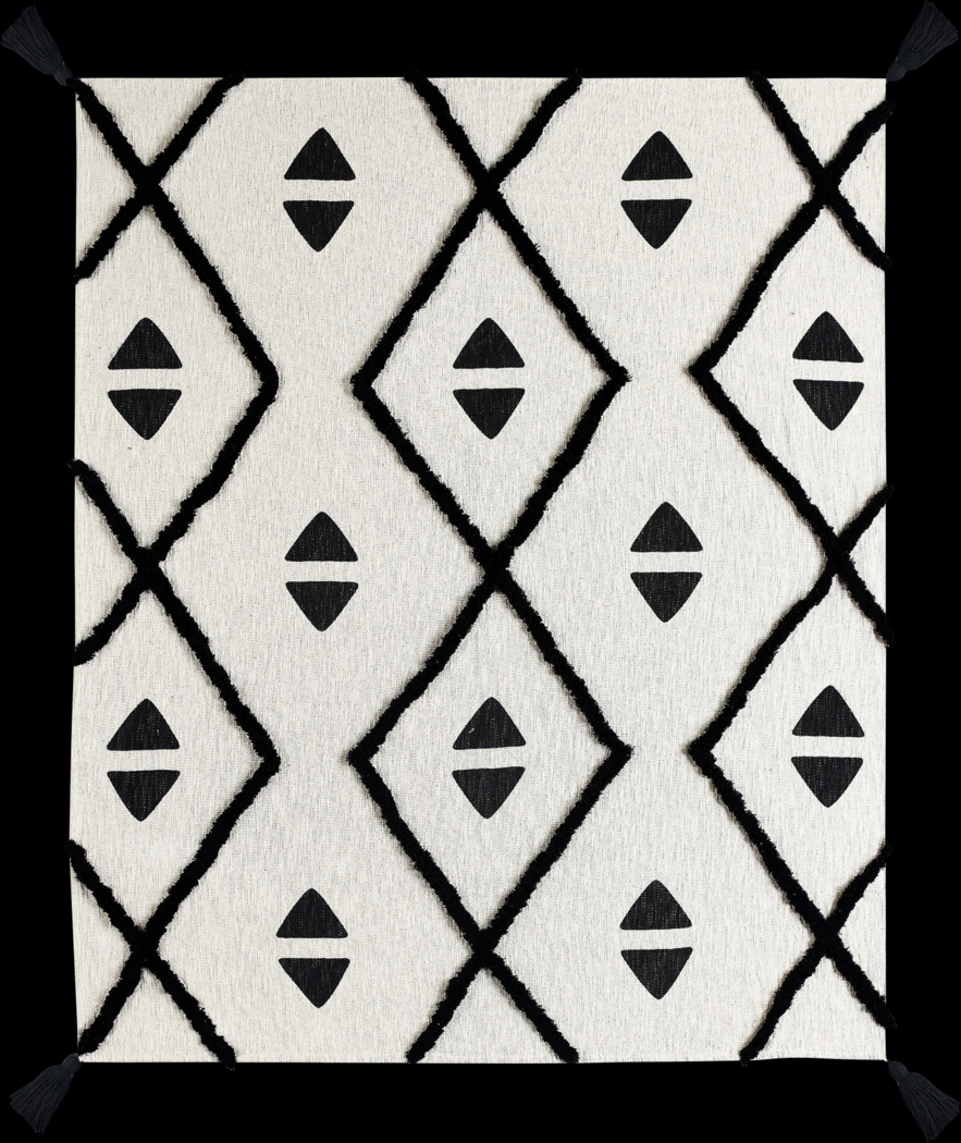 Hookstone III Black Throw Blanket - Thumbnail - Image 1